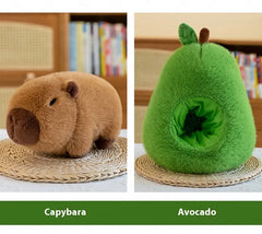 Plush Toy Avocado Capybara Pillow