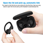 Bluetooth 5.0 TWS Wireless Earbuds Stereo Ear Hook Headset with Built-in Microphone