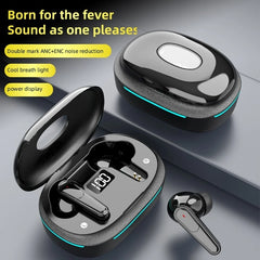 TWS Bluetooth Wireless Earbuds with Dual Mic ENC Noise Cancellation for Android & iPhone