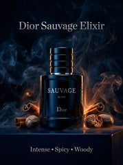 Dior Sauvage Elixir for Men – Powerful & Long-Lasting Luxury Fragrance | Premium Men's Cologne | 100 ML