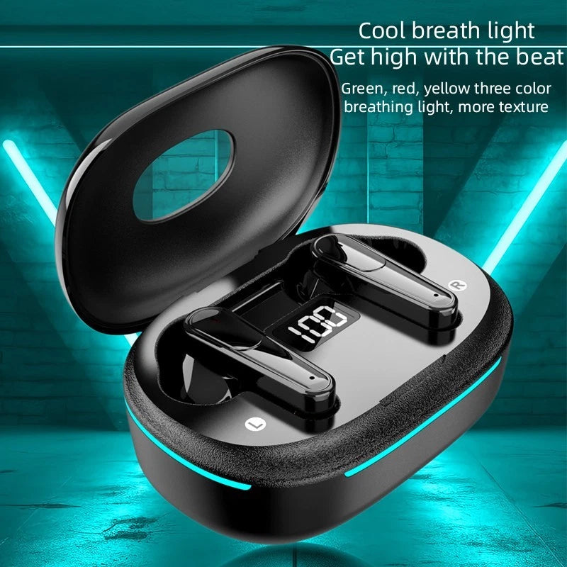 TWS Bluetooth Wireless Earbuds with Dual Mic ENC Noise Cancellation for Android & iPhone